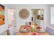 Dining table set with beautiful dishes and centerpieces, showcasing dining elegance at 919 Orient St, Durham, NC 27701