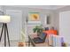 Bright office interior featuring desk with laptop, modern decor, and ample natural light at 919 Orient St, Durham, NC 27701