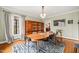 Elegant dining room featuring hardwood floors, stylish decor, and ample natural light at 1024 W Markham Ave, Durham, NC 27701