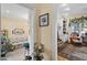 Well-decorated living room with hardwood floors, a comfortable sofa, and great natural light at 1317 Colonial Club Rd, Wake Forest, NC 27587
