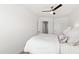 Comfortable bedroom features a ceiling fan, neutral colors, and a tranquil vibe at 1820 Grassy Falls Ln, Wendell, NC 27591
