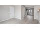 Open entryway featuring luxury vinyl plank flooring and neutral paint at 197 Scranton Ct, Cameron, NC 28326