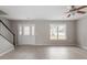 Bright living room with a large window and a glass front door at 197 Scranton Ct, Cameron, NC 28326