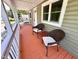 Inviting front porch featuring two wicker chairs and painted wood flooring at 2101 S Roxboro St, Durham, NC 27707