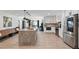 Spacious open kitchen with stainless steel appliances and large island at 226 Smith Dr, Durham, NC 27712