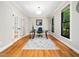 Bright office space with hardwood floors, abundant natural light, and elegant French doors to encourage productivity at 2312 Laurelford Ln, Wake Forest, NC 27587