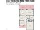 Floorplan layout of the home's first floor featuring a screened porch and large kitchen at 2437 Everstone Rd, Wake Forest, NC 27587
