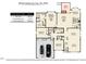 Floor plan showing layout of rooms, garage, deck, and front porch at 300 Ravenstone Dr, Cary, NC 27518