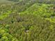 Aerial view showcases home surrounded by wooded area, highlighting privacy at 3009 Pleasant Hill Church Rd, Siler City, NC 27344