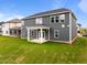Exterior of home with large windows, covered patio, and manicured lawn at 3529 Bailey Lake Dr, Fuquay Varina, NC 27526