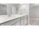 Modern bathroom with double vanity, large mirror, and ample storage at 3529 Bailey Lake Dr, Fuquay Varina, NC 27526