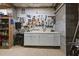 Basement with ample storage space and built-in workbench for projects and tools at 408 Evert Dr, Cary, NC 27511