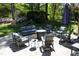 Inviting patio area featuring outdoor seating and a fire pit, perfect for entertaining at 4101 John S Raboteau Wynd, Raleigh, NC 27612