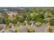 Aerial view of homes nestled among mature trees in a well-planned residential neighborhood at 504 Applecross Dr, Mebane, NC 27302