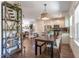 Open concept dining area with views of the kitchen and living room at 507 Canal St, Durham, NC 27701