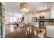 Open concept living space with dining area, kitchen, and living room at 507 Canal St, Durham, NC 27701