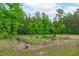 A backyard garden plot with wooden garden beds at 615 Beaver Creek Rd, Apex, NC 27502