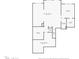 Basement floor plan showing the finished and unfinished areas, including bedrooms and storage at 8237 Baronleigh Ln, Wake Forest, NC 27587