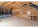 Unfinished attic with exposed wood framing and duct work at 101 Jewell Farm Lane, Holly Springs, NC 27540