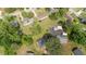 Bird's-eye view showcasing a home and its surrounding green landscape and neighborhood at 108 Deepwood Cir, Garner, NC 27529