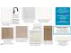 Interior finish samples display kitchen and bathroom hardware, cabinets, countertops, flooring, and paint at 1252 Randwick Valley Ct Ct, Zebulon, NC 27597