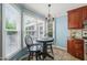 Cozy breakfast nook featuring a small table and chairs, with plenty of natural light from surrounding windows at 140 Crystal Pl, Benson, NC 27504