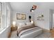 Comfortable bedroom with a plush bed, soft lighting, and stylish decor creating a relaxing atmosphere at 1809 Glendale Ave, Durham, NC 27701
