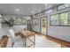 Bright office with a desk, multiple windows, and access to the backyard at 1809 Glendale Ave, Durham, NC 27701