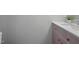 Bathroom featuring a vanity with marble countertop and stylish cabinet at 1832 Elkpark Dr, Raleigh, NC 27610