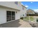 Backyard with a wooden deck, sliding glass door and patio, perfect for relaxing at 281 Highland Forest Dr, Sanford, NC 27332