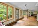 Inviting entryway with large windows offering scenic views and warm natural light at 2917 Ericka Dr, Hillsborough, NC 27278