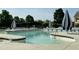Serene pool view featuring clear water, ladders, and lounge chairs for a tranquil atmosphere at 3148 Rapid Falls Rd, Cary, NC 27519