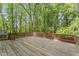 Exterior of a spacious wood deck with lattice railing at 4041 Brook Cross Dr, Apex, NC 27539
