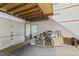 Spacious two car garage with overhead storage and entry door at 4041 Brook Cross Dr, Apex, NC 27539