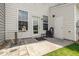 The patio has a glass table and chairs, perfect for a relaxing outdoor space at 412 Stone Flower Ln, Raleigh, NC 27603