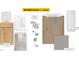 Bathroom design package showing the cabinet, shower stall, faucet, flooring and door at 503 Eastwood St, Durham, NC 27703