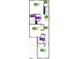 Floor plan showcasing the layout of the second floor, featuring the bedrooms and baths at 505 Eastwood St, Durham, NC 27704