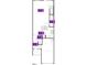 Floor plan showcasing the layout of the first floor, featuring the kitchen and great room at 505 Eastwood St, Durham, NC 27704