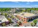 Panoramic aerial view of the Village District with streetscapes and buildings, showcasing a vibrant neighborhood at 607 Smedes Place # B, Raleigh, NC 27605