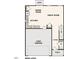 Main level floor plan featuring an open layout, kitchen, great room, dining room, and 2-bay garage at 7020 Peppermill Way, Rocky Mount, NC 27804