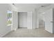 Bedroom with closet and open door to the rest of the house at 704 Moonbeam Dr, Raleigh, NC 27603