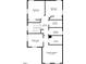 Upstairs floor plan featuring bedrooms, baths, laundry and walk in closet at 704 Moonbeam Dr, Raleigh, NC 27603