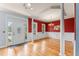 Elegant living room with hardwood floors and natural light at 84 N Hadrian Ct, Clayton, NC 27520