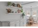Cozy breakfast nook with custom bench seating and views of the backyard at 1107 Daleland Dr, Raleigh, NC 27612