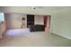 Spacious basement with a fireplace, providing potential for recreation or storage at 113 Colonial Dr, Wendell, NC 27591