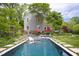 Backyard oasis with refreshing pool, comfortable lounge chairs and an inviting patio space at 1603 Hermitage Ct, Durham, NC 27707