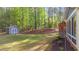 Spacious backyard with shed and well-manicured lawn at 2005 Delphi Way, Wake Forest, NC 27587