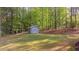 Backyard shed, perfect for storage or hobbies at 2005 Delphi Way, Wake Forest, NC 27587