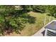 Aerial view of a spacious, well-maintained backyard perfect for outdoor activities at 207 N Aiken St, Fuquay Varina, NC 27526