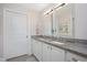 Bathroom featuring double sinks and granite countertops at 2202 Environ Way # Bldg 2000, Chapel Hill, NC 27517